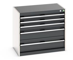 Cabinet consists of 2 x 75mm, 1 x 100mm, 1 x 150mm and 1 x 200mm high drawers 100% extension drawer with internal dimensions of 675mm wide x 400mm deep. The... Bott Drawer Cabinets 800 Width x 525 Depth